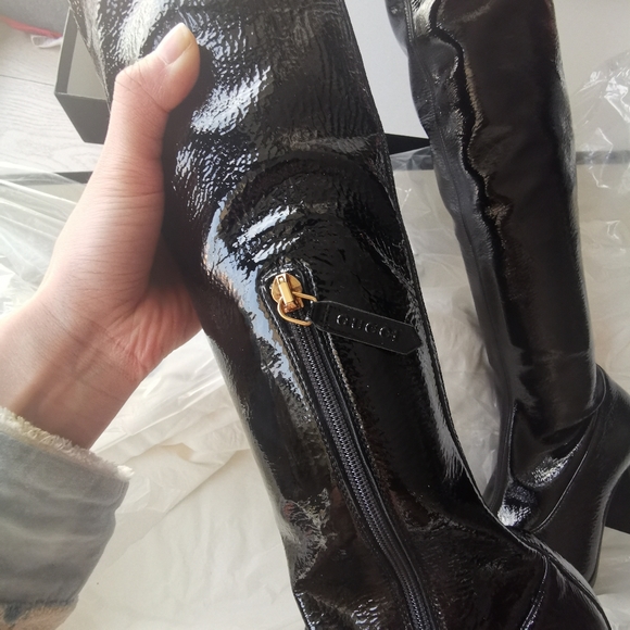 Gucci naplack stretch over the knee boots size 37 - Picture 7 of 7